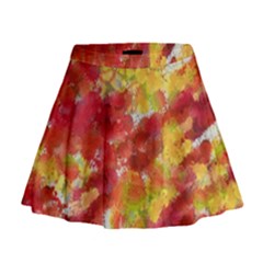 Colorful Splatters                                        Mini Flare Skirt by LalyLauraFLM