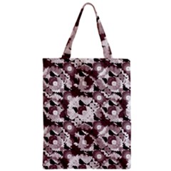 Ornate Modern Floral Zipper Classic Tote Bag by dflcprints