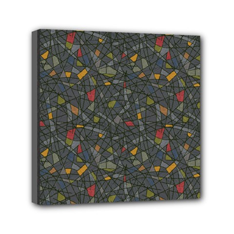 Abstract Reg Mini Canvas 6  X 6  by FunkyPatterns