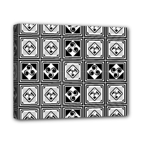 Black And White Canvas 10  X 8  by FunkyPatterns