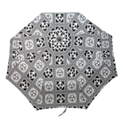 Black And White Folding Umbrellas by FunkyPatterns