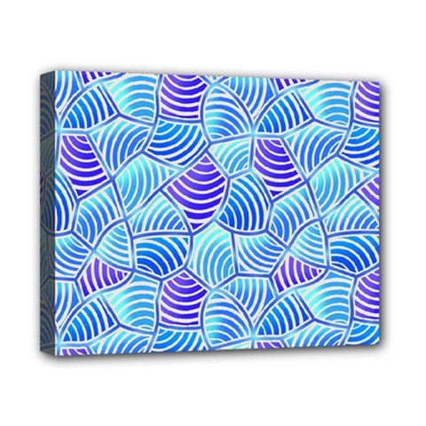 Blue And Purple Glowing Canvas 10  X 8  by FunkyPatterns