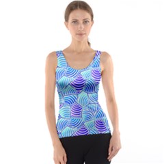 Blue And Purple Glowing Tank Top