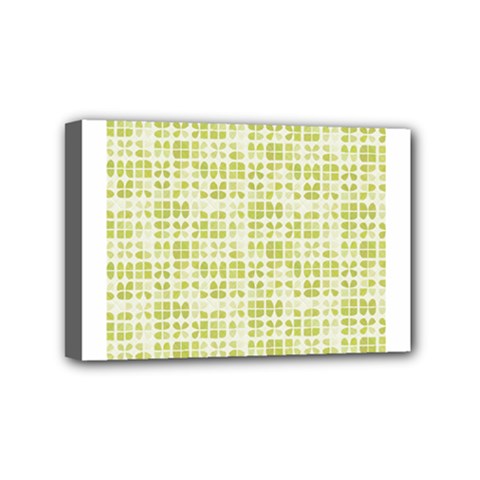 Pastel Green Mini Canvas 6  X 4  by FunkyPatterns