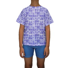 Pastel Purple Kid s Short Sleeve Swimwear by FunkyPatterns