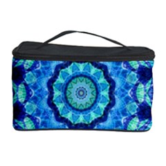 Blue Sea Jewel Mandala Cosmetic Storage Case by Zandiepants