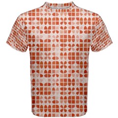 Pastel Red Men s Cotton Tee by FunkyPatterns