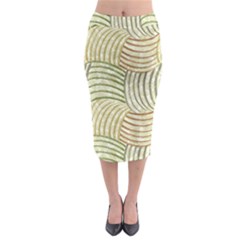 Pastel Sketch Midi Pencil Skirt by FunkyPatterns