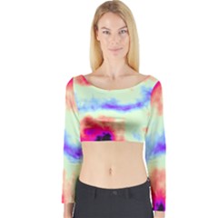 Calm Of The Storm Long Sleeve Crop Top by TRENDYcouture