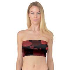 Red Hearts Bandeau Top by TRENDYcouture