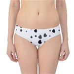 Black Hearts Hipster Bikini Bottoms