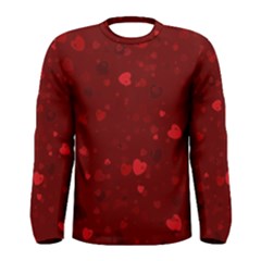 Glitter Hearts Men s Long Sleeve Tee by TRENDYcouture