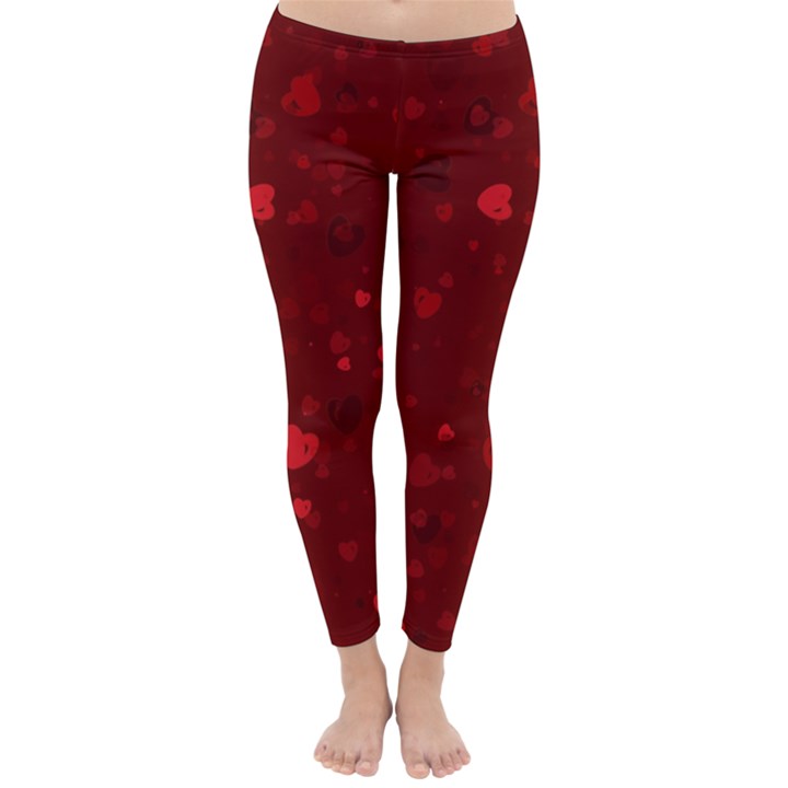 Glitter Hearts Winter Leggings 