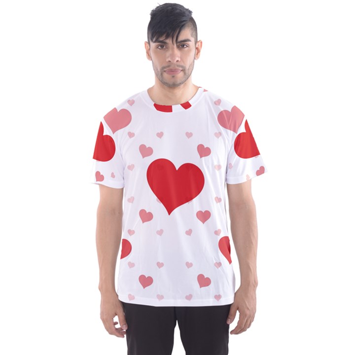 Centered Heart Men s Sport Mesh Tee