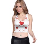 Centered Heart Racer Back Crop Top