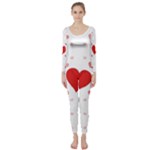 Centered Heart Long Sleeve Catsuit