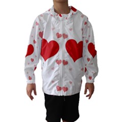 Centered Heart Hooded Wind Breaker (kids) by TRENDYcouture