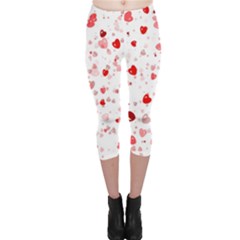 Bubble Hearts Capri Leggings  by TRENDYcouture