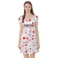 Bubble Hearts Short Sleeve Skater Dress by TRENDYcouture