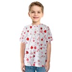 Bubble Hearts Kid s Sport Mesh Tee