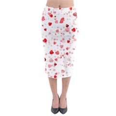 Bubble Hearts Midi Pencil Skirt by TRENDYcouture