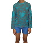 Camo Hearts Kid s Long Sleeve Swimwear