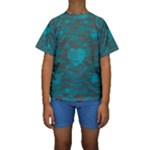 Camo Hearts Kid s Short Sleeve Swimwear