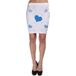 Blue Hearts Bodycon Skirt