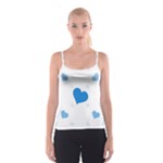 Blue Hearts Spaghetti Strap Top