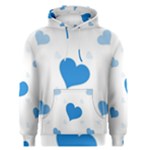 Blue Hearts Men s Pullover Hoodie