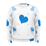 Blue Hearts Men s Sweatshirt