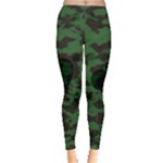 Green Camo Hearts Leggings 