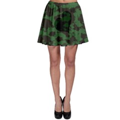 Green Camo Hearts Skater Skirt by TRENDYcouture