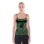 Green Camo Hearts Spaghetti Strap Top