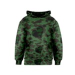 Green Camo Hearts Kids  Pullover Hoodie