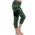 Green Camo Hearts Capri Winter Leggings  View3