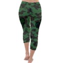 Green Camo Hearts Capri Winter Leggings  View4