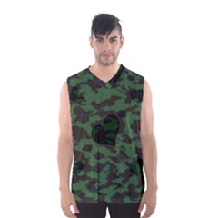 Green Camo Hearts Men s Basketball Tank Top by TRENDYcouture