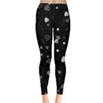 Black and White Hearts Leggings 