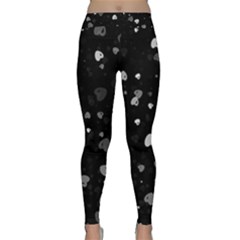 Black And White Hearts Yoga Leggings by TRENDYcouture