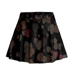 Olive Hearts Mini Flare Skirt by TRENDYcouture
