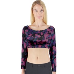 Confetti Hearts Long Sleeve Crop Top