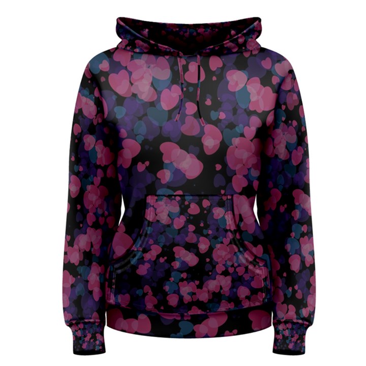 Confetti Hearts Women s Pullover Hoodie