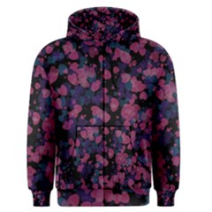 Confetti Hearts Men s Zipper Hoodie