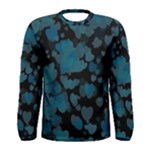 Turquoise Hearts Men s Long Sleeve Tee