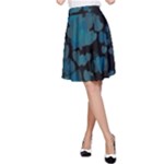 Turquoise Hearts A-Line Skirt