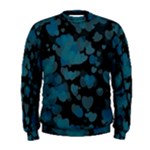 Turquoise Hearts Men s Sweatshirt