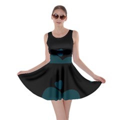 Teal Hearts Skater Dress by TRENDYcouture