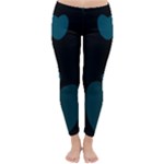 Teal Hearts Winter Leggings 