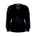 Teal Hearts Women s Sweatshirt View1